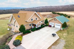 61 acres Contemporary Home in Amity NY 5821 Feathers Creek Road