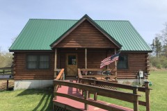 150 acres Log Cabin on Mad River in Camden NY