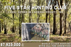1445 Acres (5 Star Hunting Club) in Carroll County in Carrollton, MS