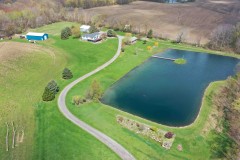 House with Barns and Large Pond on 24 acres in Perry NY 6697 Soper Road